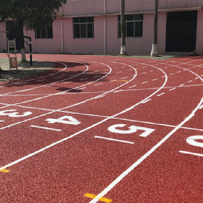 Vinnige installatie PU coating Sandwich systeem Running Track voor prestaties Tartan Athlete Track
