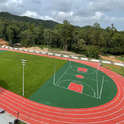 Hoge wrijving IAAF hardloopbaan voor bitumineuze betonnen basis vrij monster