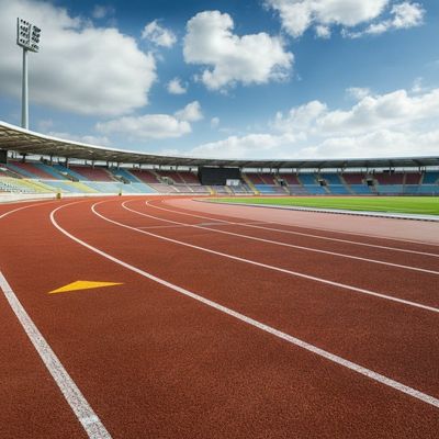 Drainage en UV-resistentie IAAF-loopbaan met schokabsorptie van 35% tot 50%