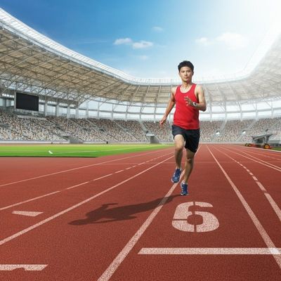 UV-bestendige polyurethaan half geprefabriceerde loopbaanoppervlak voor stadions