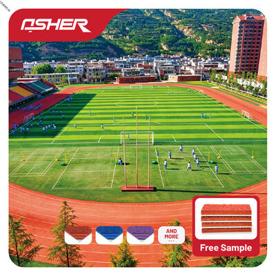 Hybride PU Stadionloopbaan met meerlaagse PU-rubberconstructie voor professionele trainingscentra, stadionondersteuningsgebieden en aannemers