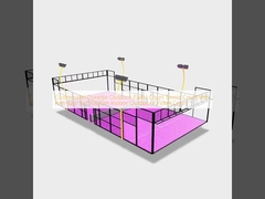 Persoonlijke Duurzame Padelbaan Tennisbaan met Anti-Slip Turf 10x20m Indoor Outdoor Cricketbaan