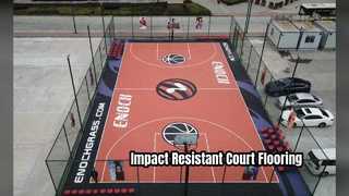 Duurzame acryl sportvloeren Hoge schokabsorptie