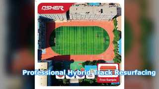 Hybride PU-stadionrenbaan Professionele resurfacing