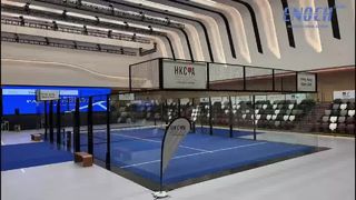 Voltooi het installatieproject voor indoor padelbanen in Hong Kong